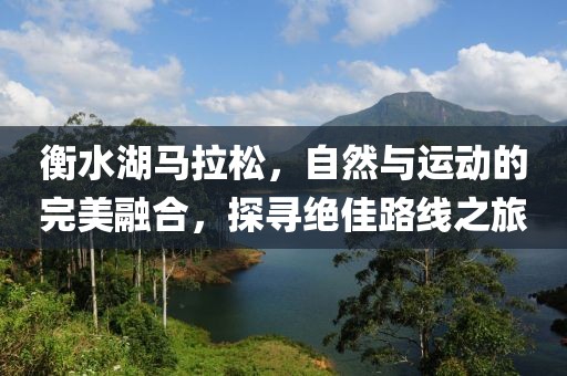 衡水湖马拉松，自然与运动的完美融合，探寻绝佳路线之旅