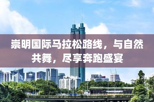 崇明国际马拉松路线，与自然共舞，尽享奔跑盛宴
