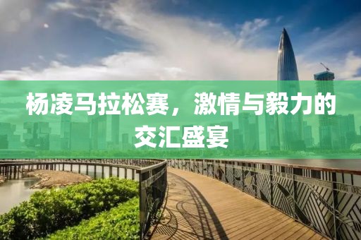 杨凌马拉松赛，激情与毅力的交汇盛宴