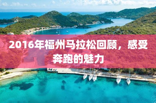 2016年福州马拉松回顾，感受奔跑的魅力