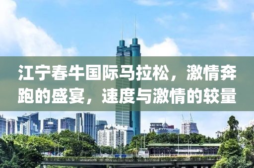 江宁春牛国际马拉松，激情奔跑的盛宴，速度与激情的较量