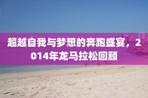 超越自我与梦想的奔跑盛宴，2014年龙马拉松回顾