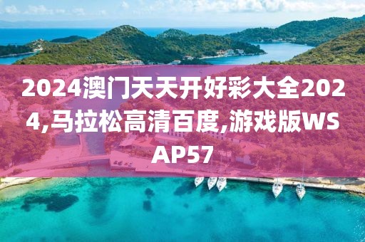 2024澳门天天开好彩大全2024,马拉松高清百度,游戏版WSAP57