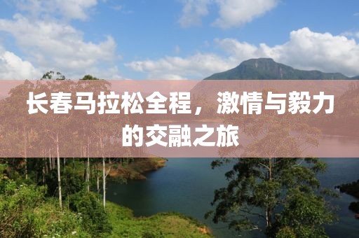长春马拉松全程，激情与毅力的交融之旅
