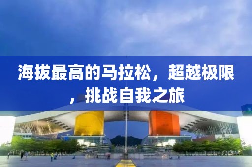 海拔最高的马拉松，超越极限，挑战自我之旅