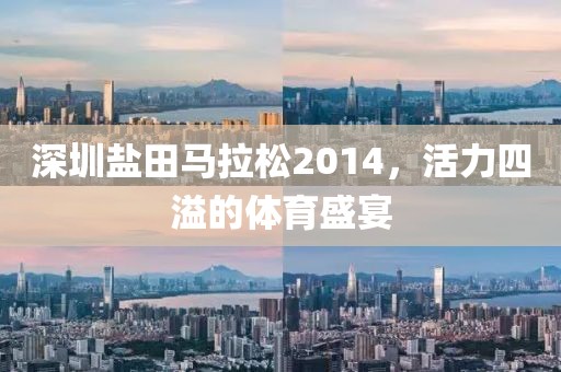深圳盐田马拉松2014，活力四溢的体育盛宴