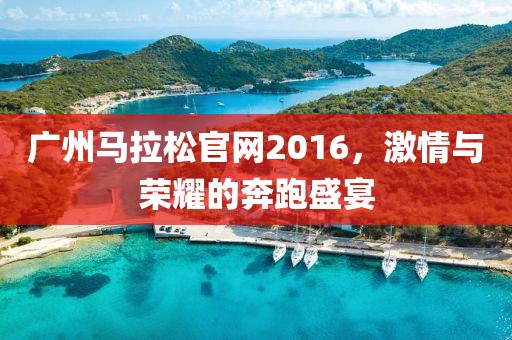 广州马拉松官网2016，激情与荣耀的奔跑盛宴