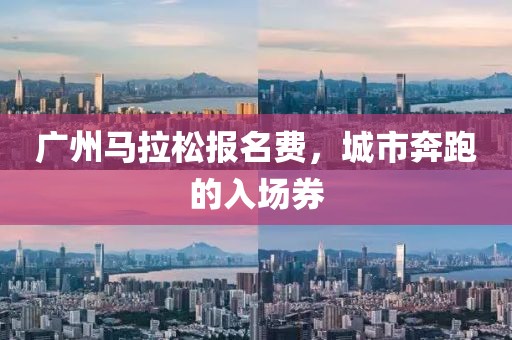 广州马拉松报名费，城市奔跑的入场券
