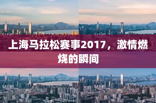 上海马拉松赛事2017，激情燃烧的瞬间
