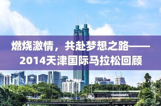 燃烧激情，共赴梦想之路——2014天津国际马拉松回顾