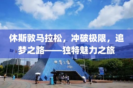 休斯敦马拉松，冲破极限，追梦之路——独特魅力之旅
