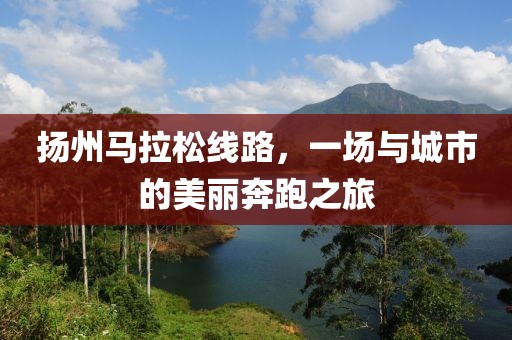扬州马拉松线路，一场与城市的美丽奔跑之旅
