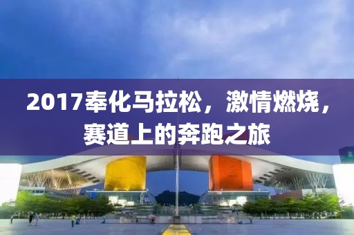 2017奉化马拉松，激情燃烧，赛道上的奔跑之旅