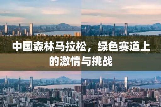 中国森林马拉松，绿色赛道上的激情与挑战