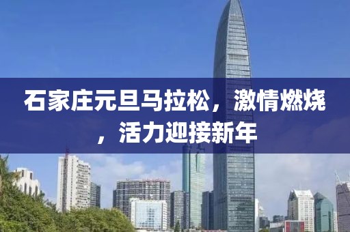 石家庄元旦马拉松，激情燃烧，活力迎接新年