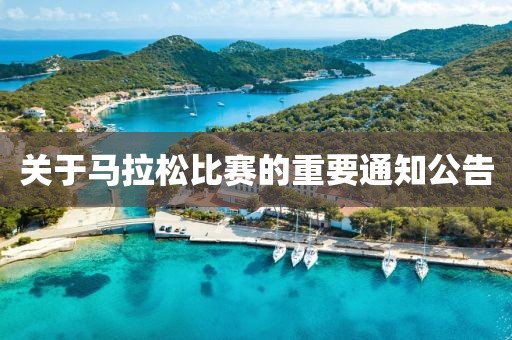 关于马拉松比赛的重要通知公告