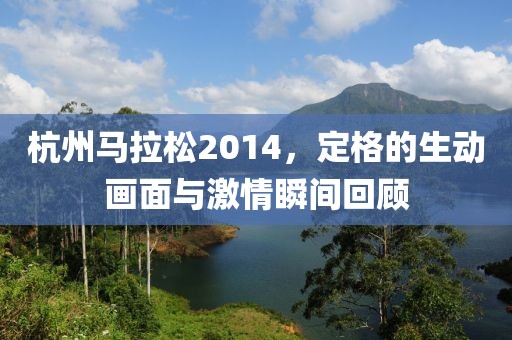 杭州马拉松2014，定格的生动画面与激情瞬间回顾