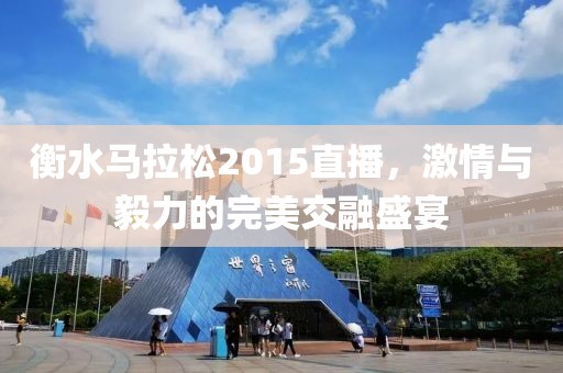 衡水马拉松2015直播，激情与毅力的完美交融盛宴