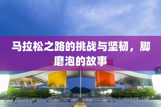 马拉松之路的挑战与坚韧，脚磨泡的故事