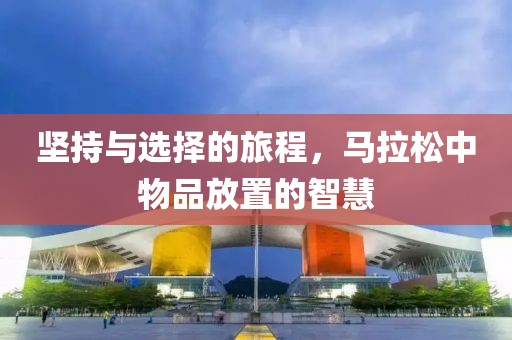 坚持与选择的旅程，马拉松中物品放置的智慧