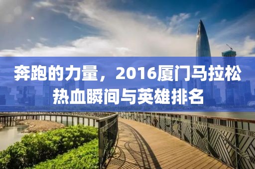 奔跑的力量，2016厦门马拉松热血瞬间与英雄排名