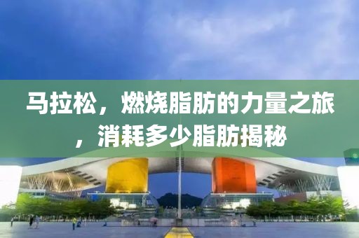 马拉松，燃烧脂肪的力量之旅，消耗多少脂肪揭秘