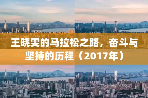王晓雯的马拉松之路，奋斗与坚持的历程（2017年）