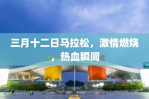 三月十二日马拉松，激情燃烧，热血瞬间