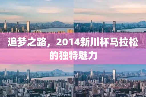 追梦之路，2014新川杯马拉松的独特魅力