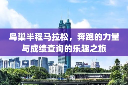鸟巢半程马拉松，奔跑的力量与成绩查询的乐趣之旅