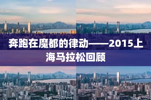 奔跑在魔都的律动——2015上海马拉松回顾