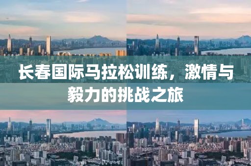 长春国际马拉松训练，激情与毅力的挑战之旅