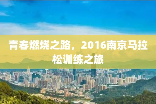 青春燃烧之路，2016南京马拉松训练之旅