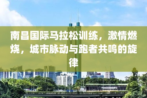 南昌国际马拉松训练，激情燃烧，城市脉动与跑者共鸣的旋律
