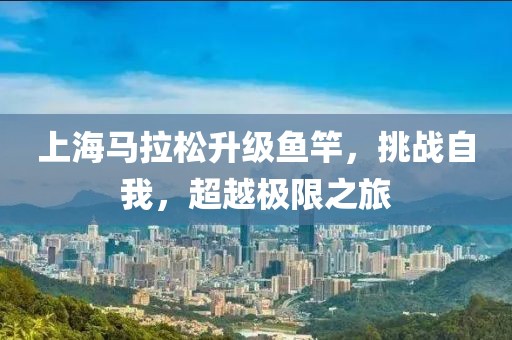 上海马拉松升级鱼竿，挑战自我，超越极限之旅