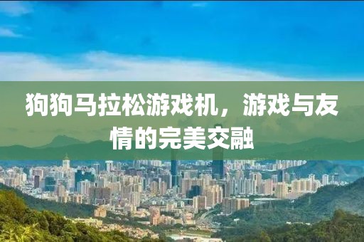 狗狗马拉松游戏机，游戏与友情的完美交融