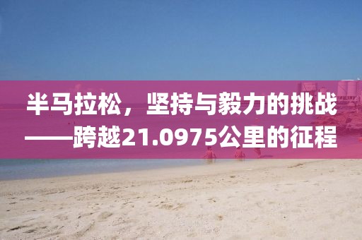 半马拉松，坚持与毅力的挑战——跨越21.0975公里的征程