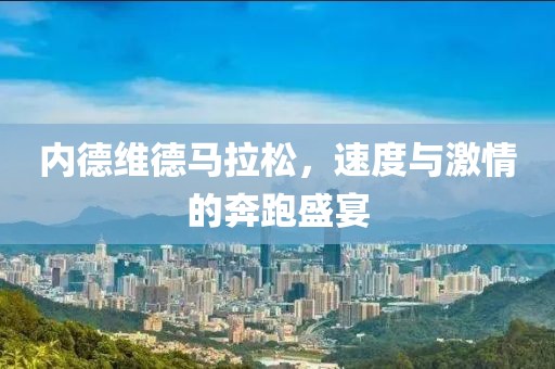 内德维德马拉松，速度与激情的奔跑盛宴