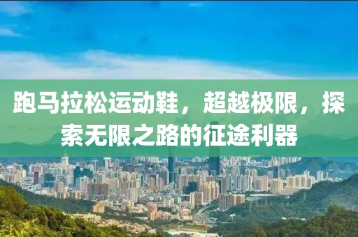 跑马拉松运动鞋，超越极限，探索无限之路的征途利器