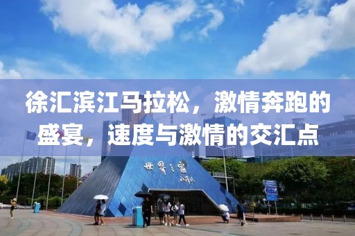 徐汇滨江马拉松，激情奔跑的盛宴，速度与激情的交汇点