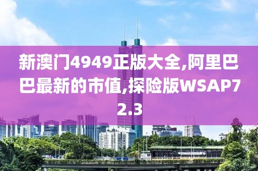 新澳门4949正版大全,阿里巴巴最新的市值,探险版WSAP72.3