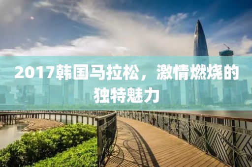 2017韩国马拉松，激情燃烧的独特魅力