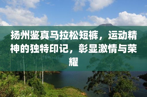 扬州鉴真马拉松短裤，运动精神的独特印记，彰显激情与荣耀