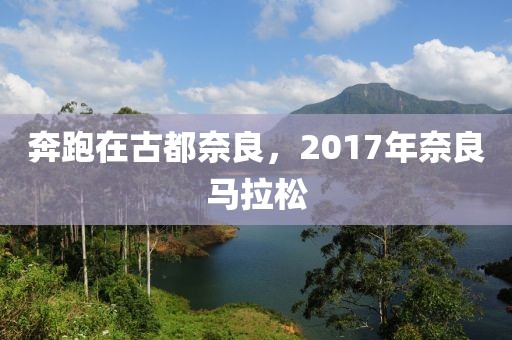 奔跑在古都奈良，2017年奈良马拉松