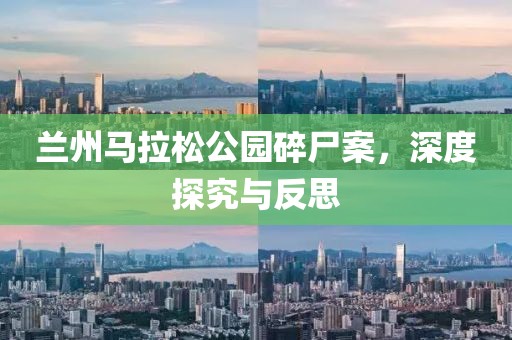 兰州马拉松公园碎尸案，深度探究与反思