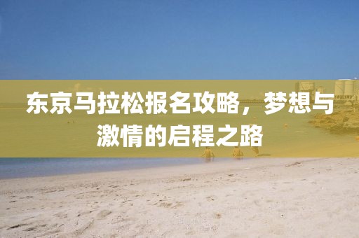 东京马拉松报名攻略，梦想与激情的启程之路