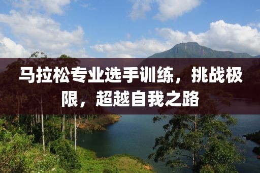 马拉松专业选手训练，挑战极限，超越自我之路