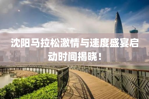 沈阳马拉松激情与速度盛宴启动时间揭晓！