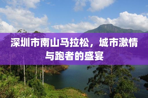 深圳市南山马拉松，城市激情与跑者的盛宴