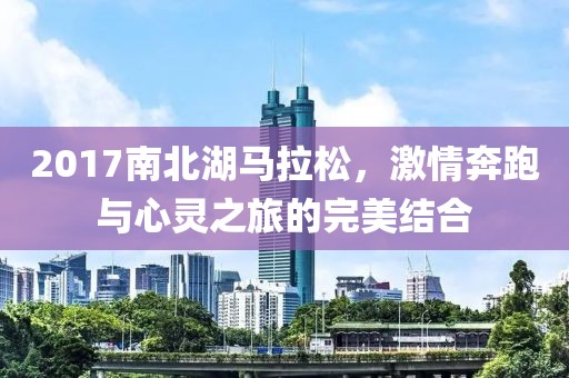 2017南北湖马拉松，激情奔跑与心灵之旅的完美结合
